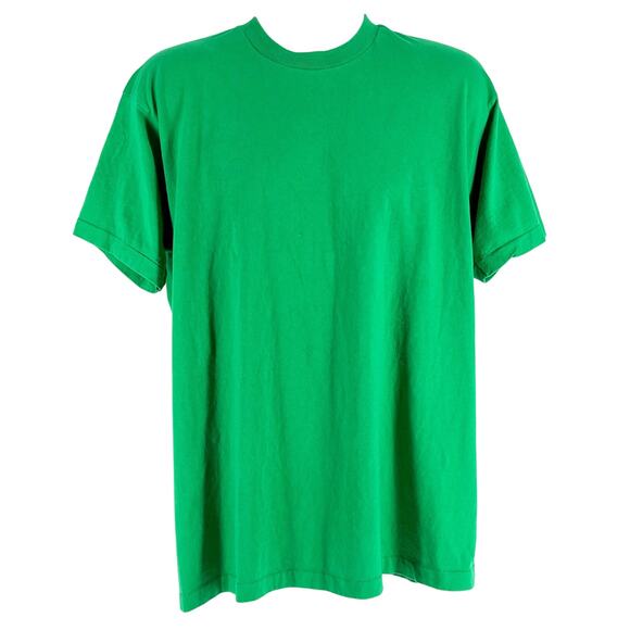 90s blank solid green tshirt 1990s vintage - Picture 1 of 7